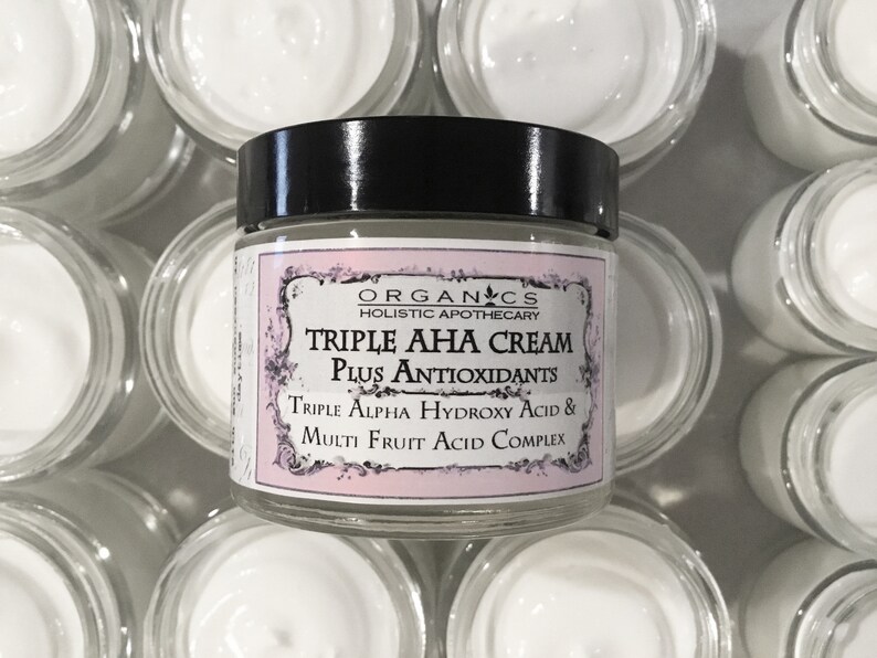 Glycolic Acid Triple AHA Face Cream Moisturizer Fruit Acid Etsy
