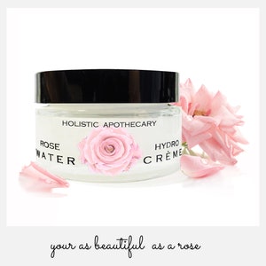ROSEWATER HYDRO CREAM Ultimate Hydration Non Greasy Anti Aging Face Cream with Antioxidant & Vitamins Hydrating Face  Moisturizer