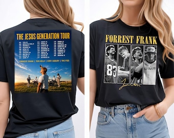 Forrest Frank The Jesus Generation Tour Shirt, 2026 Concert Merch Back Print Tour Dates Tee, Music Festival Shirt, Comfort Colors Fan Gift