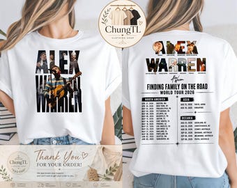 Alex Warren Shirt, Finding Family Tour 2026 Tee, Vintage Concert T-Shirt, Alex Warren Merch Gift, Indie Pop Music Fan Tee