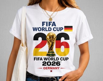Germany FIFA World Cup 2026 Graphic T-Shirt – women girls White Tee