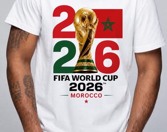 Morocco FIFA World Cup 2026 T-Shirt – Custom Graphic Unisex Tee