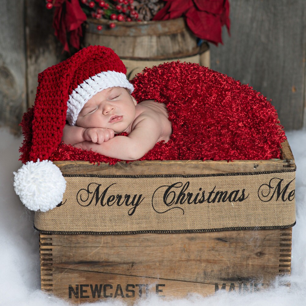 Newborn Santa Hat Hat Newborn Hat Baby Santa Hat Baby Etsy