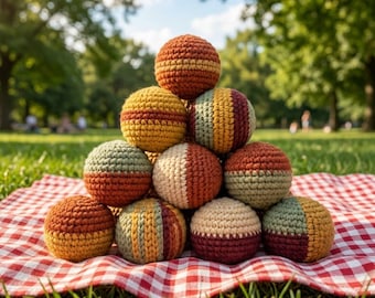Handmade Hacky Sack Footbag, Crochet Stress Ball, Multicolor Guatemalan Toy, Fair Trade Juggling Gift