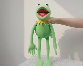 Kermit the Frog Hand Puppet - Soft Plush Doll, Muppet Toy, Jim Henson Collector Gift