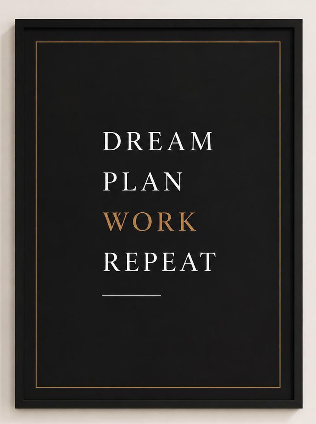 Motivational Wall Art Set | Minimalist Office Decor | Inspirational ...