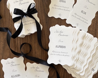 Jeu des binômes mariage - Anniversaire - Fait main - Jeu pour événement