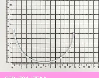 1 pair Nylon-Coated Stainless Steel Bra Underwires – for Corset Making (9 Sizes)