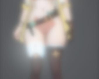 Amber Alchemist STL-bestand – Anime fantasy meisje beeldje, 3D-printbare alchemist pop, hars verzamelbeeldje