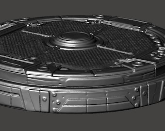 Orbital Nexus Platform – STL File, Sci-Fi Display Base, Resin Printable Diorama Platform