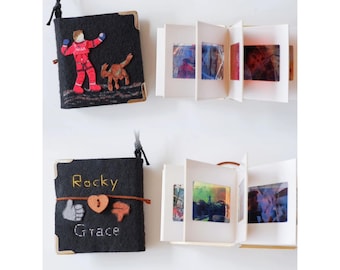 Handmade NFC Sci-Fi Mini Book - Project Hail Mary Interactive Clear Film Card - Ryan Gosling Movie Fan Gift - Aesthetic Tech Accessory