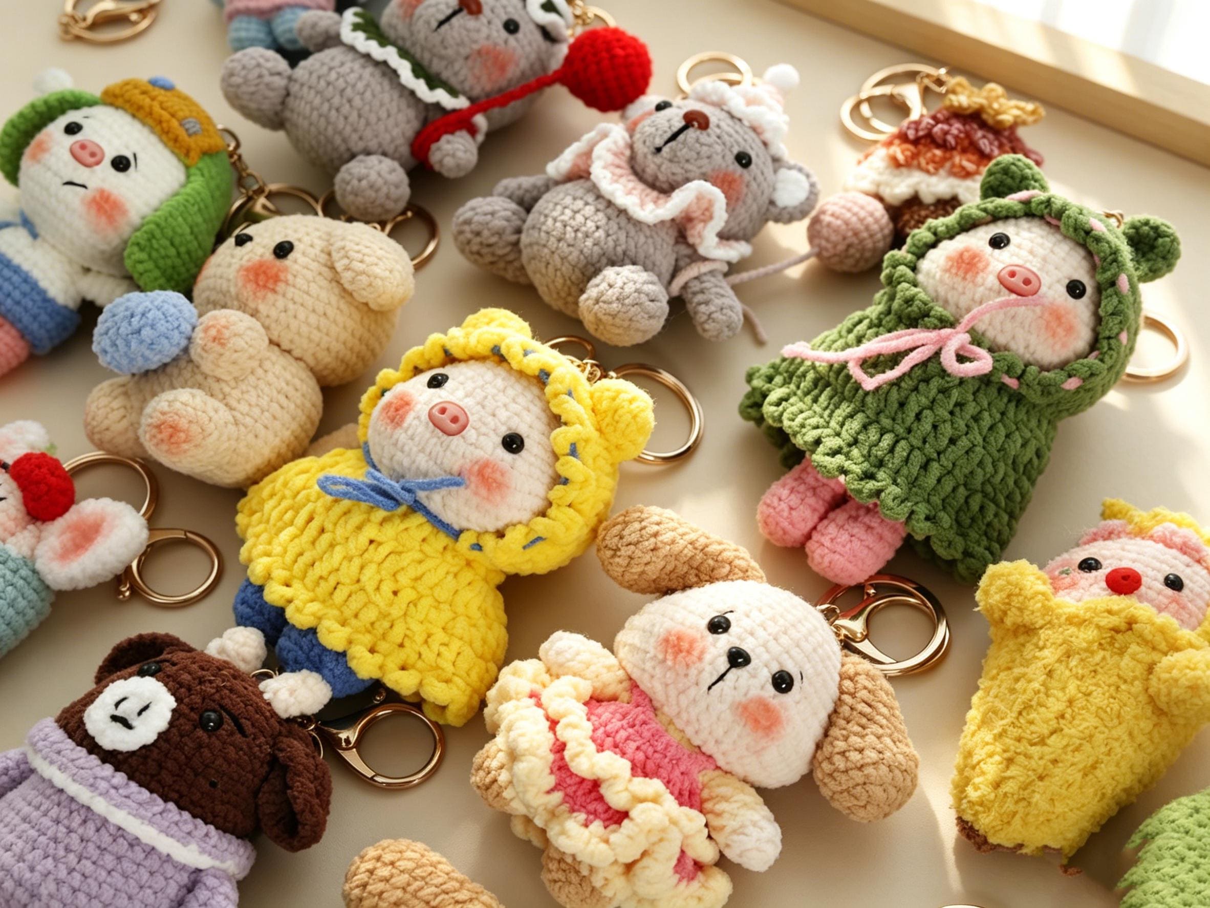 編みぐるみキーホルダー - Etsy 日本