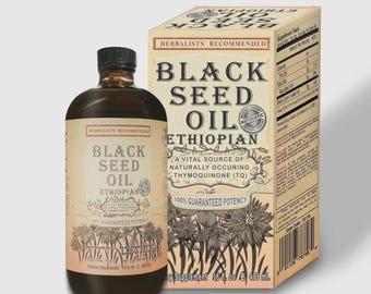 Ethiopian Black Seed Oil | High TQ Cold Pressed Nigella Sativa | Pure Kalonji Oil