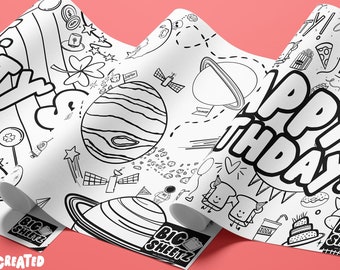 GIANT Coloring Poster | BUNDLE & SAVE | 24X36" Inch | Coloring Activity | Table Cover