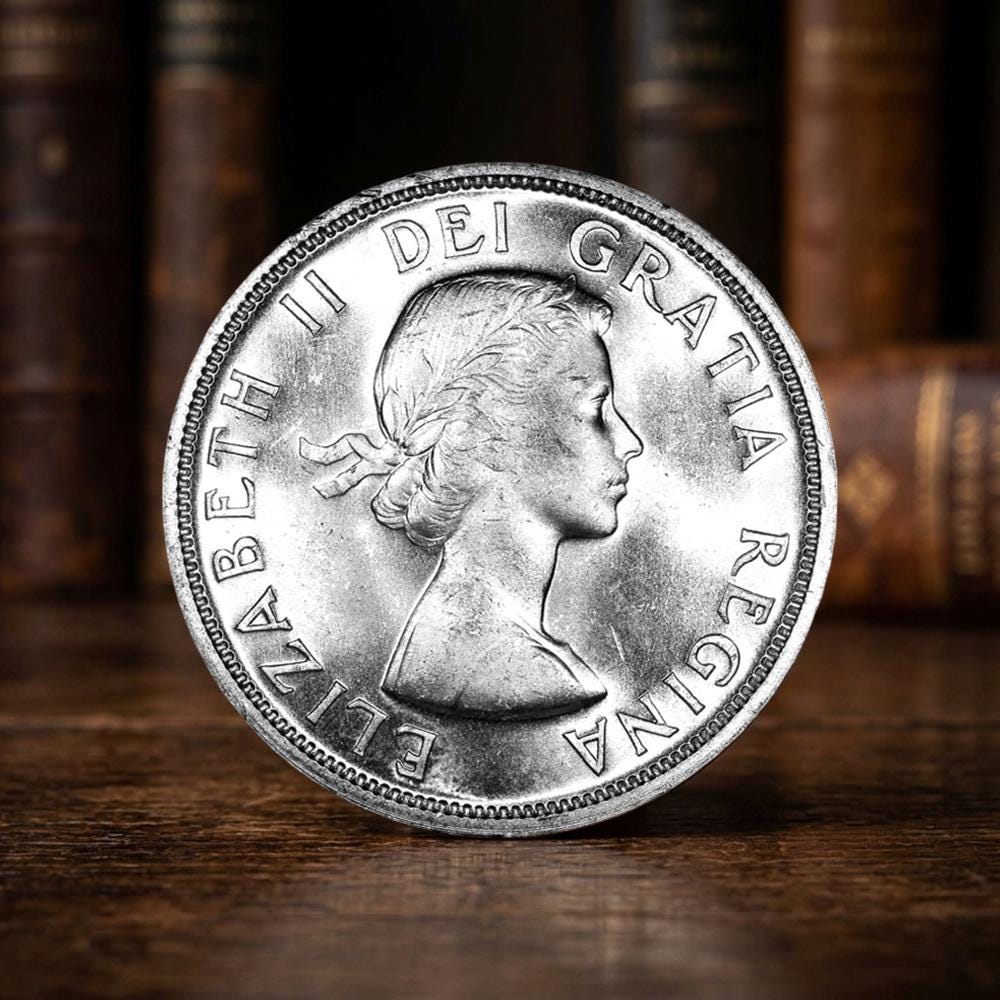 Canada one dollar silver - Etsy 日本