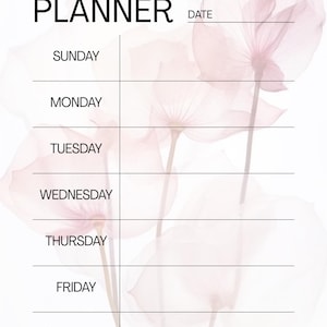 A Simple Sheet That Organizes Your Entire Week