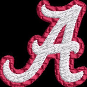Digitized Alabama Logo in 3.2&quot; and 5&quot; sizes for all Machine Embroidery Types