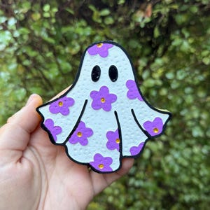 Custom Summerween Flower Ghost - Decorative Freshie