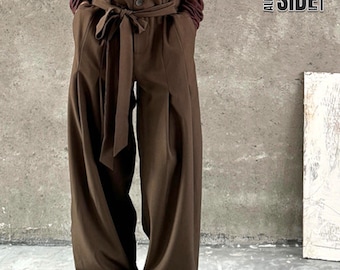 Wide Leg Trousers | Retro Baggy Casual Pants | Daily Wear | Minimal Streetwear Style