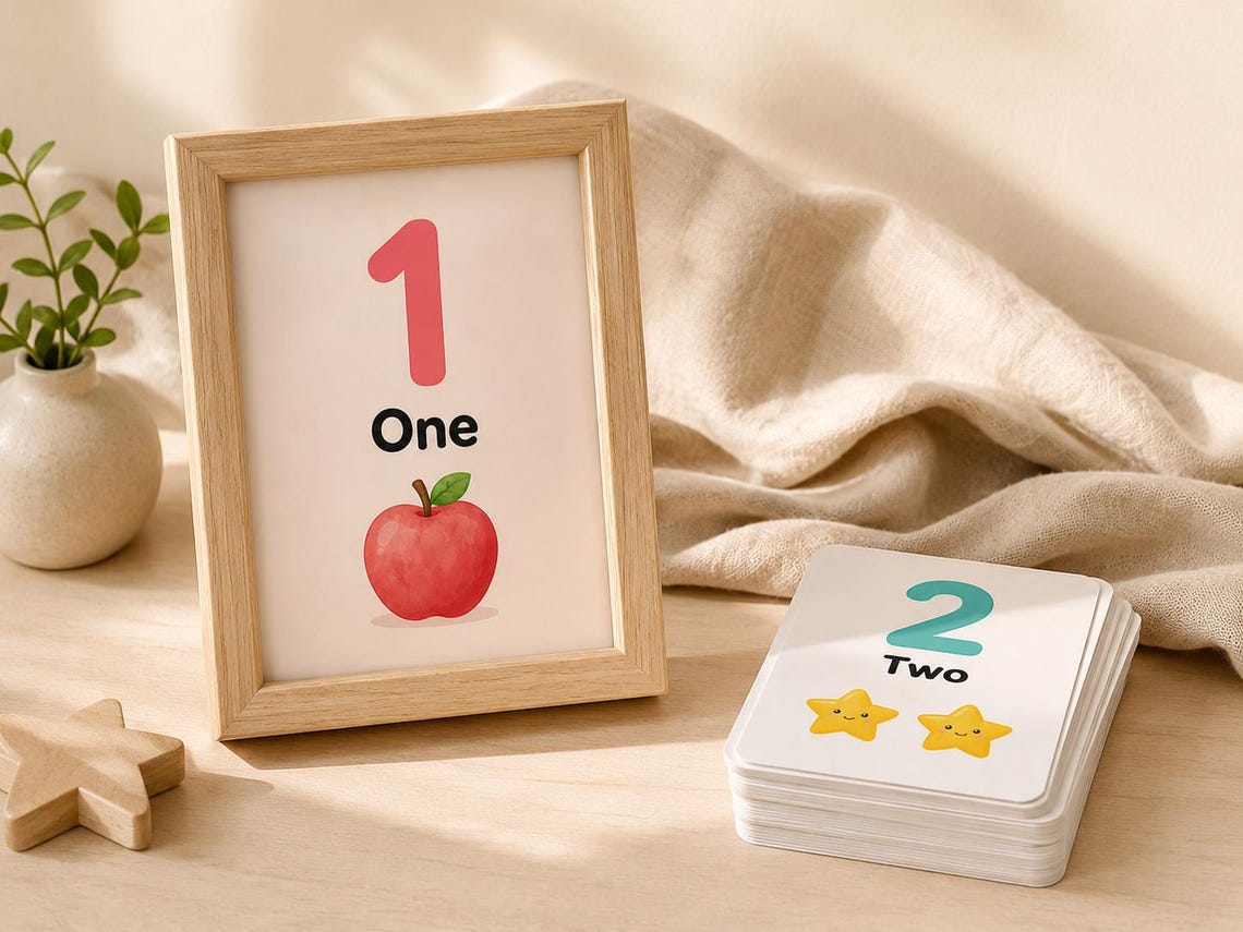Numbers 1-20 Flash Cards Printable | Preschool Learning | Home Counting ...