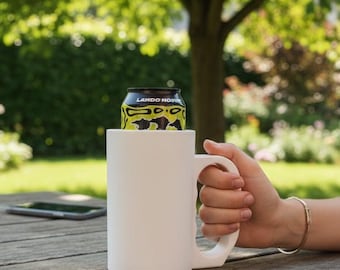 Isolerad mugg, 500 ml sejdel, 47 cl energidryckskoozie, ölmugg med trippel luftkammare