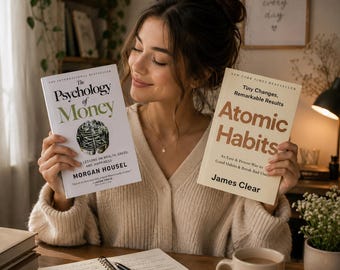 Psychology of Money, Atomic Habits Books, Wealth Mindset, Habit Building