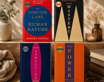 Robert Greene 4-Book Set: Power, Seduction, Mastery, Human Nature