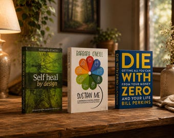 Self Heal By Design, Die With Zero, Sustain Me Book Set