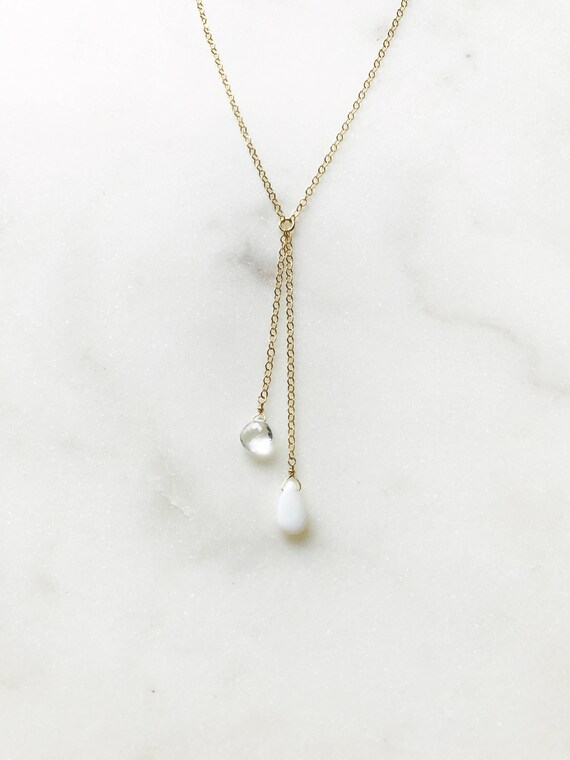two birthstone necklace for mom