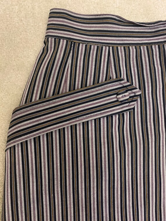 50s pencil wiggle skirt stripe pockets hip hop