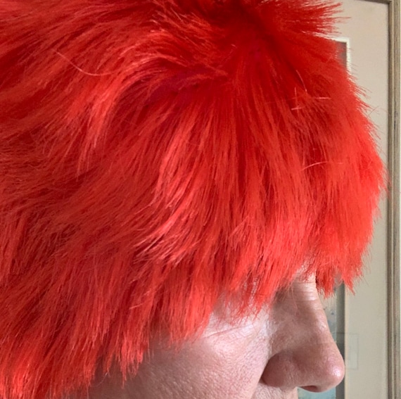Vintage Kleinerts bright orange hair bathing cap s