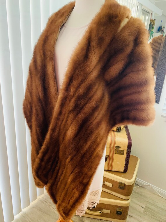50s Mink Shawl wedding prom costume