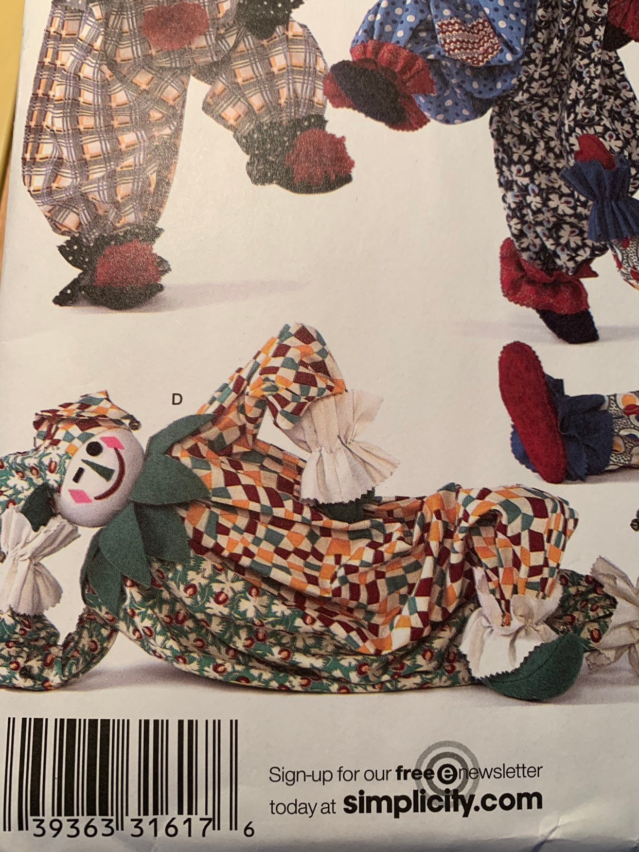Simplicity 2954 clown doll pattern Etsy