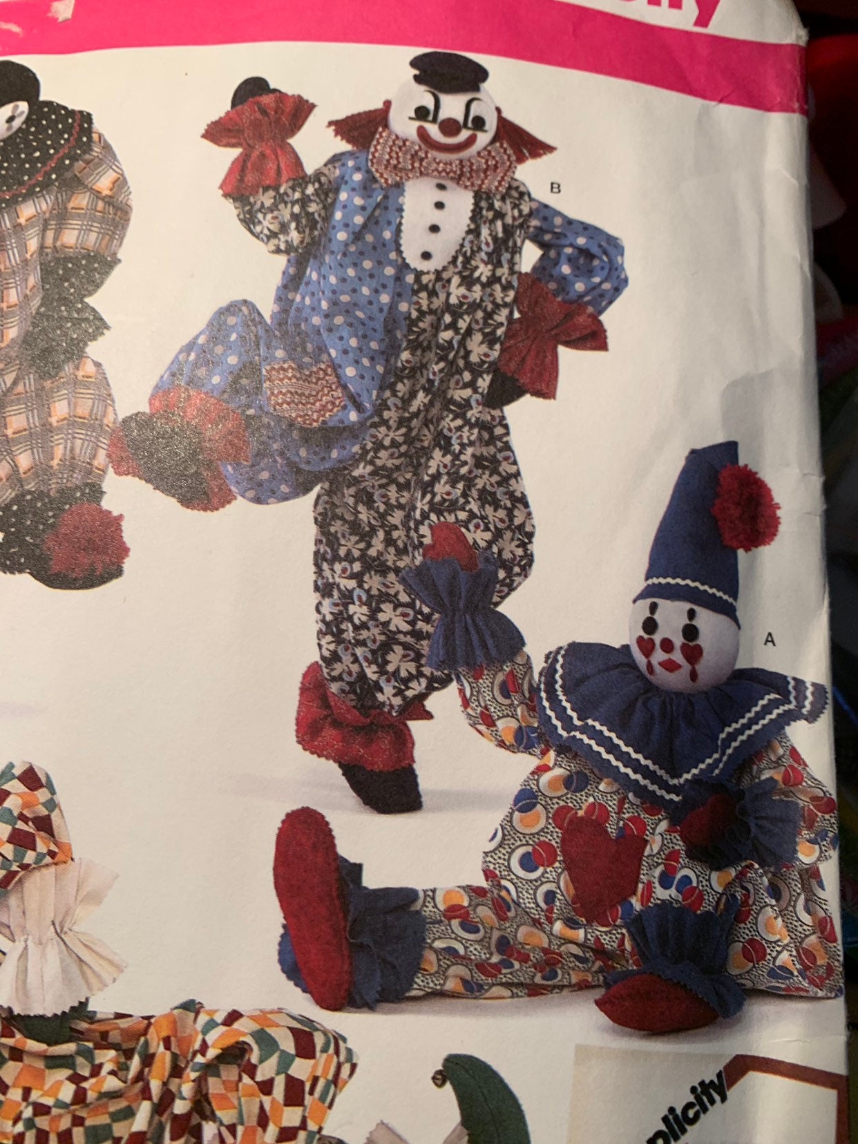 Simplicity 2954 clown doll pattern Etsy
