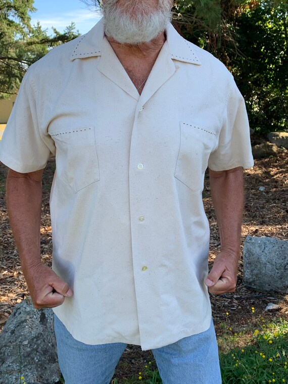 Vintage Raw Silk men’s shirt