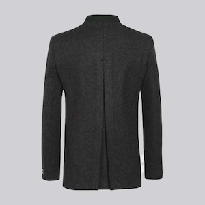Bavarian Trachten Jacket Men Traditional German Wool Coat Oktoberfest Outfit Alpine Hunting Blazer Vintage Style image 3