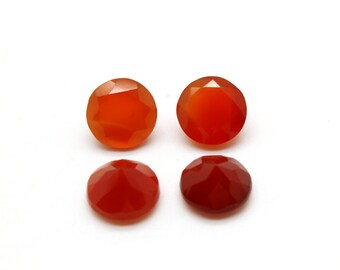6x6 mm Redondo Natural cabujón de ónix rojo piedra suelta por mayor Lote de 30 piezas