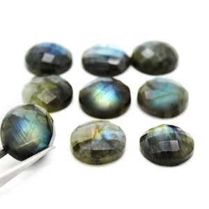 Custom size Labradorite,labradorite cabochon,faceted cabochon,calibrated gemstone cabochons,checkercut cabochons - AA Quality