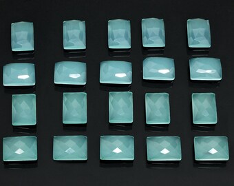 Natural Aqua chalcedony,rectangle cabochon,rectangular gemstone,gemstone cabochons,aqua cabochons,blue chalcedony,AA Quality
