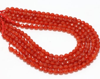TOAOB 100 Pezzi 8mm Corniola Pietra Naturale Perline Rosso Rotondo Energetica Sciolte Gemma Per Ciondolo Collana Bracciale Anello Fai Da Te Creazione - Foto 4