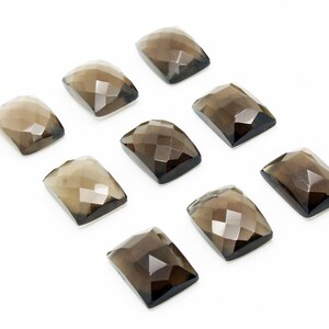 Rectangular cabochons,smoky quartz cabochons,large cabochons,semiprecious gems,natural stones,loose faceted gemstones,AA Quality