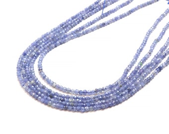 Tanzanite beads,small gemstone beads,tiny faceted beads,natural beads,Tanzanite gem beads,blue tanzanite,natural gemstones - 16" Strand