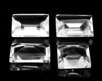 Radiant cut gemstone,quartz rectangle gemstones,semiprecious stones,natural gemstones,rectangle stone,rectangular stone,13x18mm,AA Quality