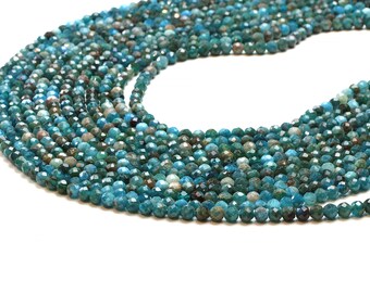 Apatite beads,gemstone beads,semiprecious beads,natural beads,earth minded beads,energy beads,ocean beads,diy supplies - 16" Strand