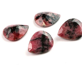 AA quality Rhodonite stone,teardrop stone,pear gemstone,pink gemstone,loose stones,natural stones diy,jewelry making supplies - AA Quality