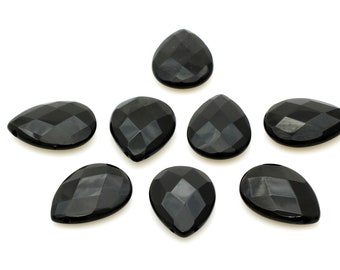 A grade black Onyx drops,gemstone Beads,onyx beads,black beads,black teardrops,gemstones wholesale,jewelry making supplies - 1 Pc