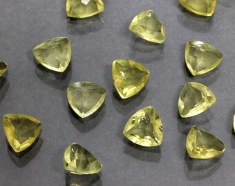 Trillion cut quartz,lemon quartz gemstone,calibrated gemstones,triangle cut stone,triangle quartz,trillion gemstone,quartz - AA Quality