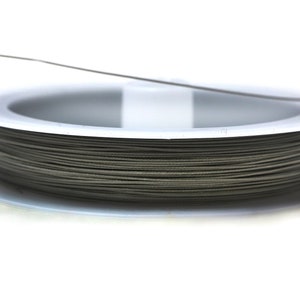 RÜCKVERKAUF - Stahldraht 0,45 mm,Metalldraht zum Perlen besticken,Drahthaspel,Drahthaspel,Drahthaspel,Draht zur Schmuckherstellung - 50 m lang