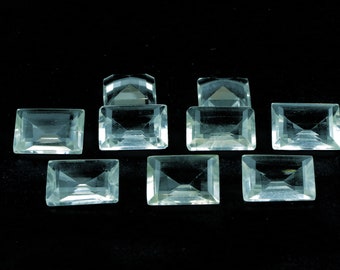 Emerald cut topaz,large big stones,blue topaz gemstone,jewelry supplies,semiprecious birthstone,October birthstone  - AA Quality