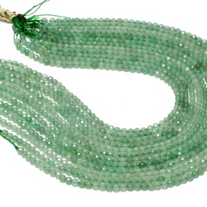 Green aventurine faceted round beads,green beads,gemstone beads,aventurine beads,loose beads,semiprecious beads - 16&quot; Full Strand